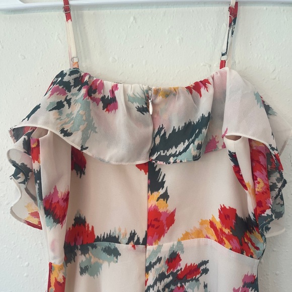 DAVI & DANI Full Length Floral Maxi High-Low Dress, Size Small - Picture 4 of 8